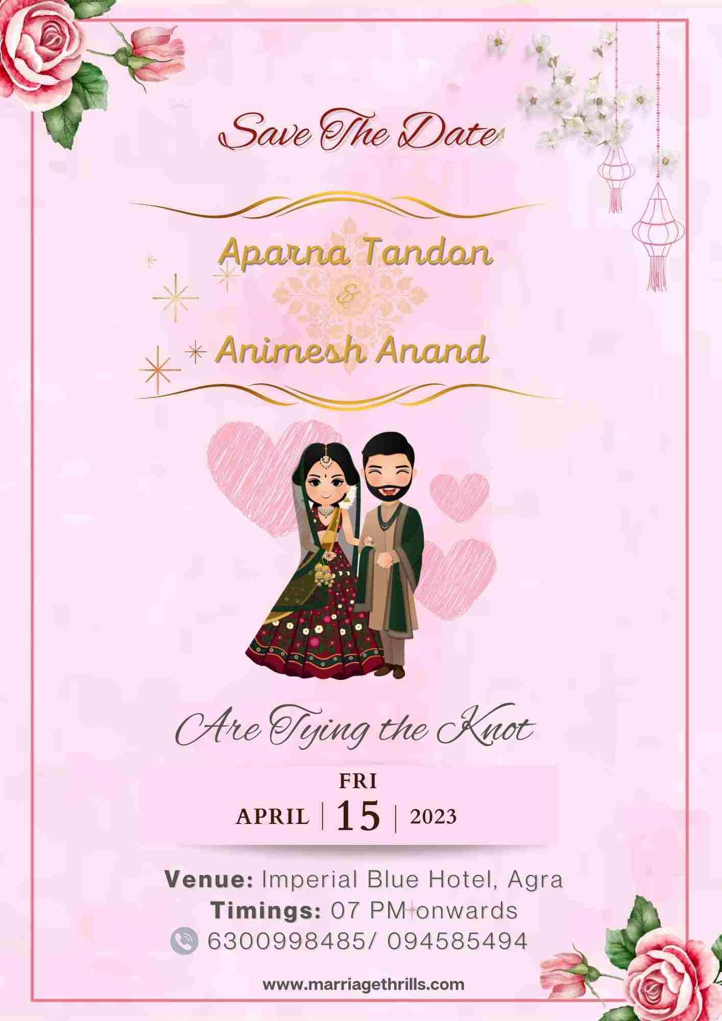 Save The Date Beautiful Template - Marriage Thrills